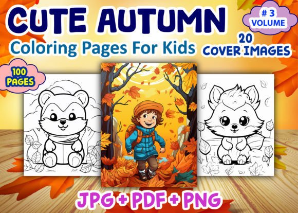 100 Cute Autumn Coloring Pages for Kids – Your Complete KDP Resource