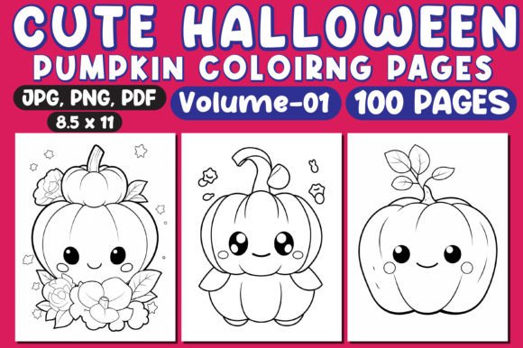 100 Cute Halloween Pumpkin Coloring Pages
