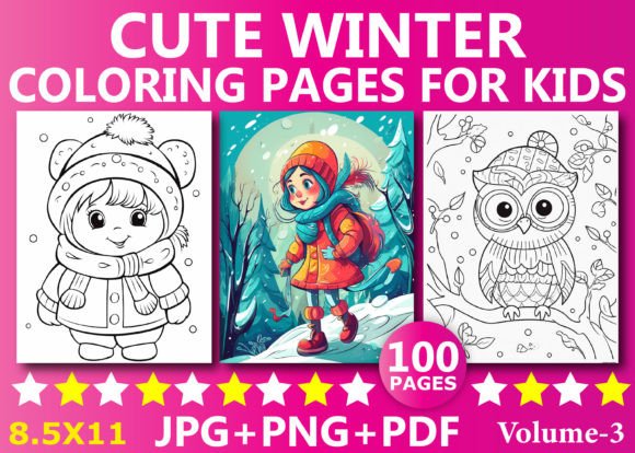100 Cute Winter Coloring Pages for Kids: A Strategic Resource for Creators and Publishers