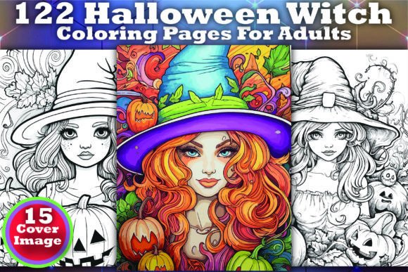 122 Halloween Witch Coloring Pages – Building a Better KDP Coloring Book