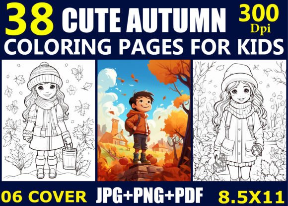 38 Cute Autumn Coloring Pages for Kids: A Practical Resource for Creators and Publishers