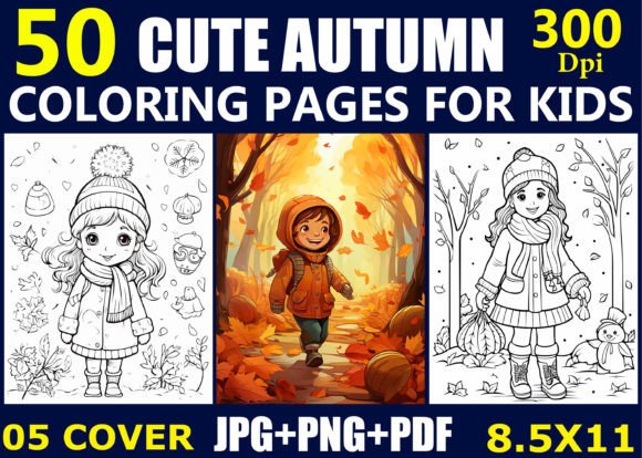 50 Cute Autumn Coloring Pages for Kids: A Comprehensive Evaluation for Your KDP Project