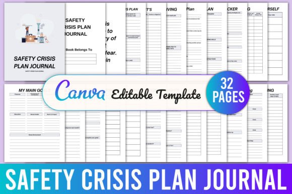 Building a Comprehensive Safety Crisis Plan Journal with Canva: Your Complete Guide to the KDP Interior