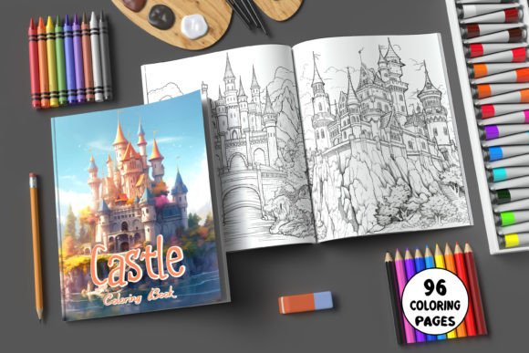 Castle Coloring Book Pages – KDP: A Creative Tool for Relaxation and Business