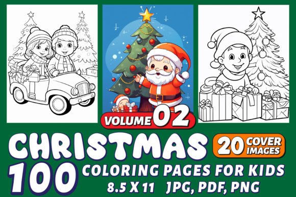 Christmas Coloring Pages for Kids Vol-02: A Practical Resource for Holiday Creativity