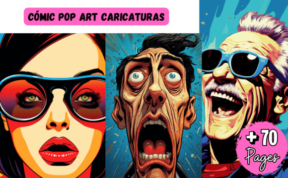 Comic Pop Art Girl Caricaturas: A Complete Resource for KDP Publishers and Creative Entrepreneurs