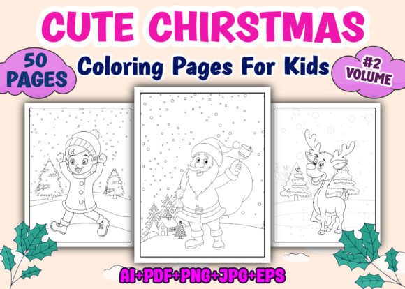 Cute Chirsmas Coloring Pages for Kids