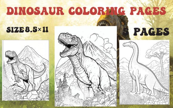 Evaluating Dinosaur Coloring Pages Clip Art for Your KDP Book Interior