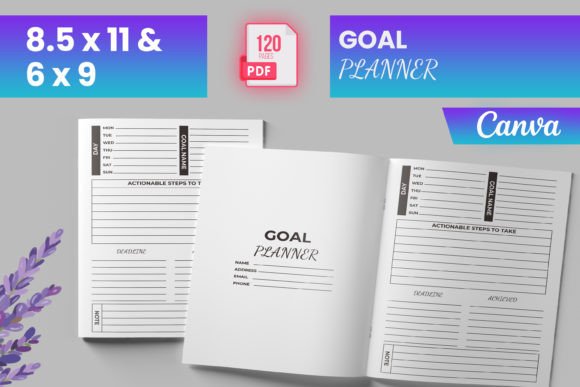 Goal Planner for Canva KDP