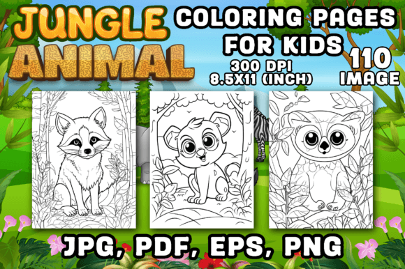 Jungle Animal Coloring Pages for Kids: Explore the Wonders of the Wild