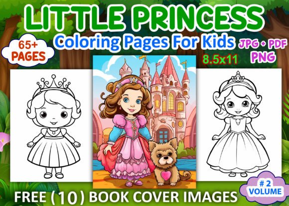 Little Princess Coloring Pages for Kids: A Practical Resource for Creators and Publishers
