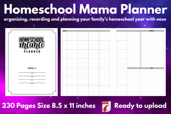Mega Homeschool Mama Planner KDP
