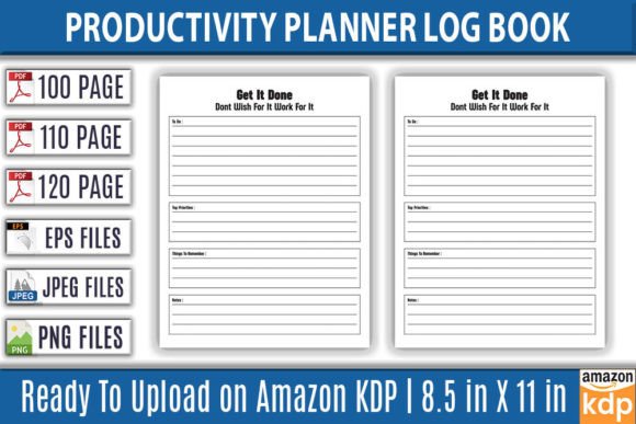 Productivity Planner Log Book for KDP Success