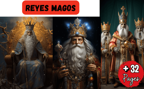 REYES MAGOS: Colección Digital de 32 Páginas para KDP y Productos Creativos