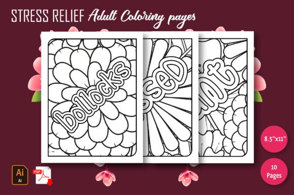 Stress Relief Adult Coloring Pages V 12: A Practical KDP Interior Review
